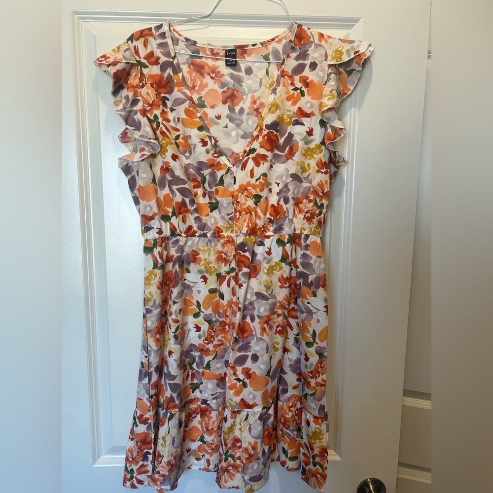 Floral Ruffled Dress - Picture 2 of 5